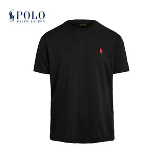 Polo Ralph Lauren 拉夫劳伦男装 24年春经典版平纹针织运动T恤RL18246 001-Polo黑 XS（偏大）