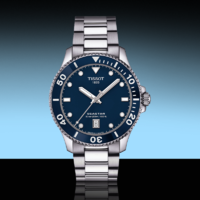 TISSOT 天梭 官方新品蓝盘海星系列石英男表手表