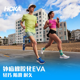 HOKA ONE ONE男女款夏季林康4公路跑步鞋RINCON 4减震防滑透气 霜白色/暮光粉-女 37