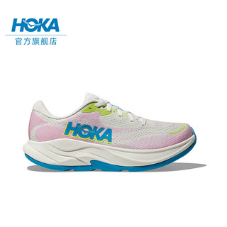 HOKA ONE ONE男女款夏季林康4公路跑步鞋RINCON 4减震防滑透气 霜白色/暮光粉-女 39