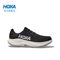 HOKA ONE ONE男女款夏季林康4公路跑步鞋RINCON 4减震防滑透气 黑色/白色-男 44.5