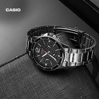 CASIO 卡西欧 旗舰店MTP-1374D防水男商务石英手表卡西欧官方