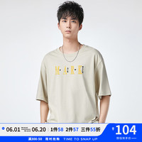  MARK FAIRWHALE/马克华菲 字母印花 男士短袖T恤