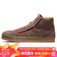 NIKE 耐克 春夏板鞋男子SB ZOOM BLAZER MID运动鞋DV5468-200棕42