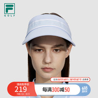 FILA 斐乐女帽空顶帽2024夏季高尔夫运动帽遮阳帽鸭舌帽 淡天蓝色-LB XS