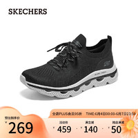 SKECHERS 斯凯奇 女子网布透气软底轻便运动鞋117176 黑色/BLK 38