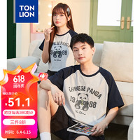 唐狮 TONLION2024夏季插肩袖拼色短袖T恤TB 男款/浅麻灰 S