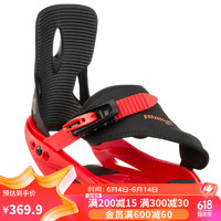DECATHLON 迪卡侬 -青少年单板滑雪固定器30-33码-可调节儿童滑雪器械KIDK黑色S-4064778