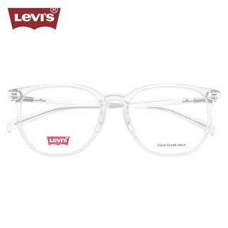 李维斯（Levi's）眼镜框男款近视眼镜架LV7134/900+依视路爱赞全晰膜御1.74 900透明色
