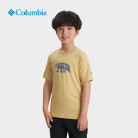 88VIP：哥伦比亚 户外24春夏新品男童吸湿透气运动短袖T恤AB6637