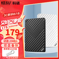 KESU 科硕 移动硬盘USB3.0 存储1TB-双盘备份+硬盘包 国产好货