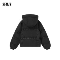 Semir 森马 羽绒服女oversize连帽冬季厚外套新款