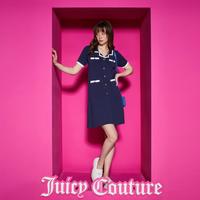 Juicy Couture 橘滋 重返校园白色饰边针织连衣裙