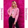 Juicy Couture 橘滋 高街休闲logo刺绣彩色牛仔外套