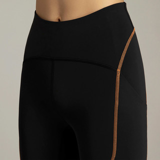 lululemon 露露乐蒙 power thru系列 紧身裤 深棕色 10