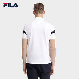 FILA 斐乐男子短袖POLO衫简约翻领商务休闲T 175/96A/L