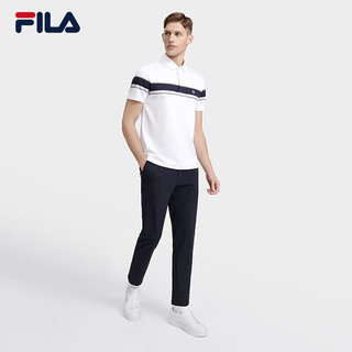 FILA 斐乐男子短袖POLO衫简约翻领商务休闲T 175/96A/L