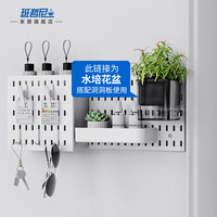 班哲尼洞洞板免打孔厨房置物架壁挂式调料架刀架挂架多功能置物架收纳架 【配件】水培花盆