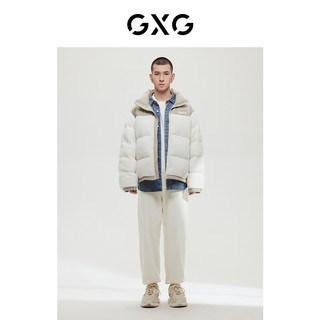 GXG 男装商场同款费尔岛系列米色羽绒服2022年冬季新品