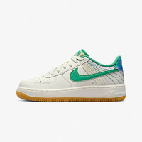 NIKE 耐克 AIR FORCE 1 LV8 3白绿粉女子空军一号休闲鞋板鞋FJ7540-100