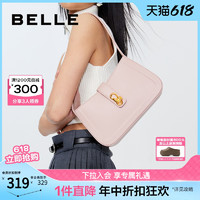 BeLLE 百丽 包包女腋下包高级感通勤粉色小包手提包单肩包X6671BX3