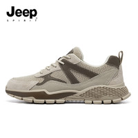 JEEP SPIRIT 吉普品牌 夏季休闲运动鞋 沙色 官方正品