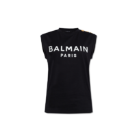 BALMAIN Logo无袖 T 恤 女士