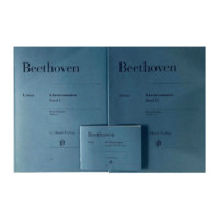 贝多芬钢琴奏鸣曲全集 共一至二卷独奏带指法 德国亨乐Henle原版乐谱书 Beethoven Piano Sonatas HN32/34