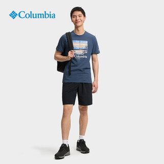 Columbia哥伦比亚户外24春夏男子时尚印花短袖运动T恤AE2959 483 L(180/100A)
