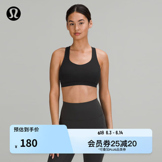 lululemon 丨Free to Be Serene 女士运动内衣 LW2D87A 黑色 XXS