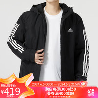 adidas 阿迪达斯 男子 训练系列3S HOODED JKT棉服IP2537 A/M码