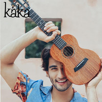 KAKA 卡卡 KUC-MAD新款 尤克里里乌克丽丽ukulele桃花心木全单板23寸小吉他 原木色