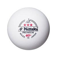 Nittaku 尼塔谷 尼塔库乒乓球三星优质硬质NB-1300 白色 40mm