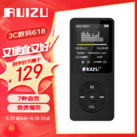 RUIZU 锐族 X02 16G 黑色 运动MP3/MP4音乐播放器迷你学生随身听便携式电子书英语听力插卡录音