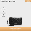 CHARLES&KEITH24夏新品绗缝菱格拉链柔软腕套钱包女CK6-20681130