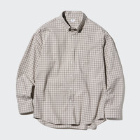 UNIQLO 优衣库 男士长袖衬衫 472534 米色 L
