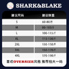 SHARKBLAKE联名款2024年夏季新款印花情侣同款短袖T恤ins