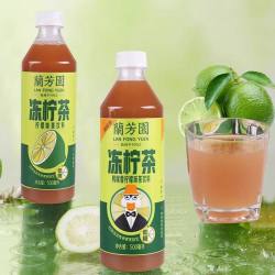 兰芳园冻柠茶500ml12瓶装0蔗糖港式鸭屎香柠檬茶饮料整箱