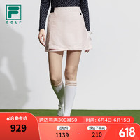 FILA 斐乐 女士梭织裙2024春季高尔夫运动基础半身裙短裙 甜美粉-LP 170/70A/L