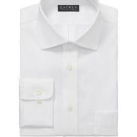 Ralph Lauren Mens Regular Fit Ultra Flex Non Iron Stretch Dress Shirt