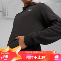 彪马（PUMA）男子 基础系列 针织卫衣 678985-01黑色 亚洲码M(175/96A) 