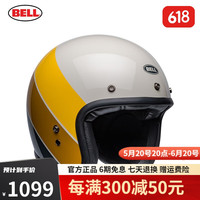 BELL贝尔摩托车头盔男女复古半盔机车骑行骑士装备 Custom500-里夫沙砾黄【新配色】 M