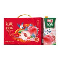 88VIP：汇源 100%桃汁 1000ml*5盒