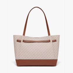 kors 迈克·科尔斯 礼物送女友mk女包reed老花手提菜篮子托特包 大号