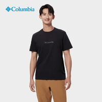 哥伦比亚 户外情侣同款男女城市户外运动圆领短袖T恤 AE1458010（男女同款） M(175/96A)