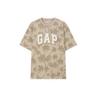 Gap 盖璞 男士logo椰林印花短袖T恤 543974