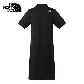 北面（The North Face）连衣裙POLO翻领短款收腰A字裙休闲时尚百搭简约24春夏|87WB JK3/黑色 M/160