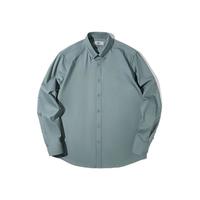 HLA 海澜之家 长袖衬衫男春秋24新循迹山不在高系列衬衣HNEAW3W040A 蓝绿 2XL