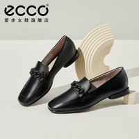 ecco 爱步 女鞋乐福鞋 小皮鞋真皮软底单鞋一脚蹬 安妮208513