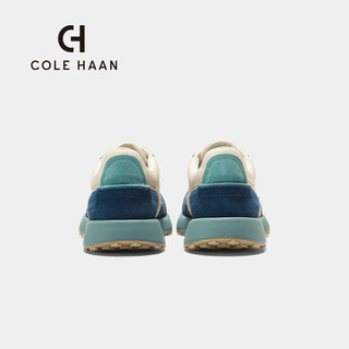 colehaan/歌涵 男士休闲鞋 24年夏户外轻便真牛皮革运动复古跑步鞋C39582 蓝色 42